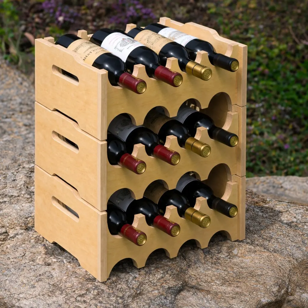 3 Racks (12 Bottles)