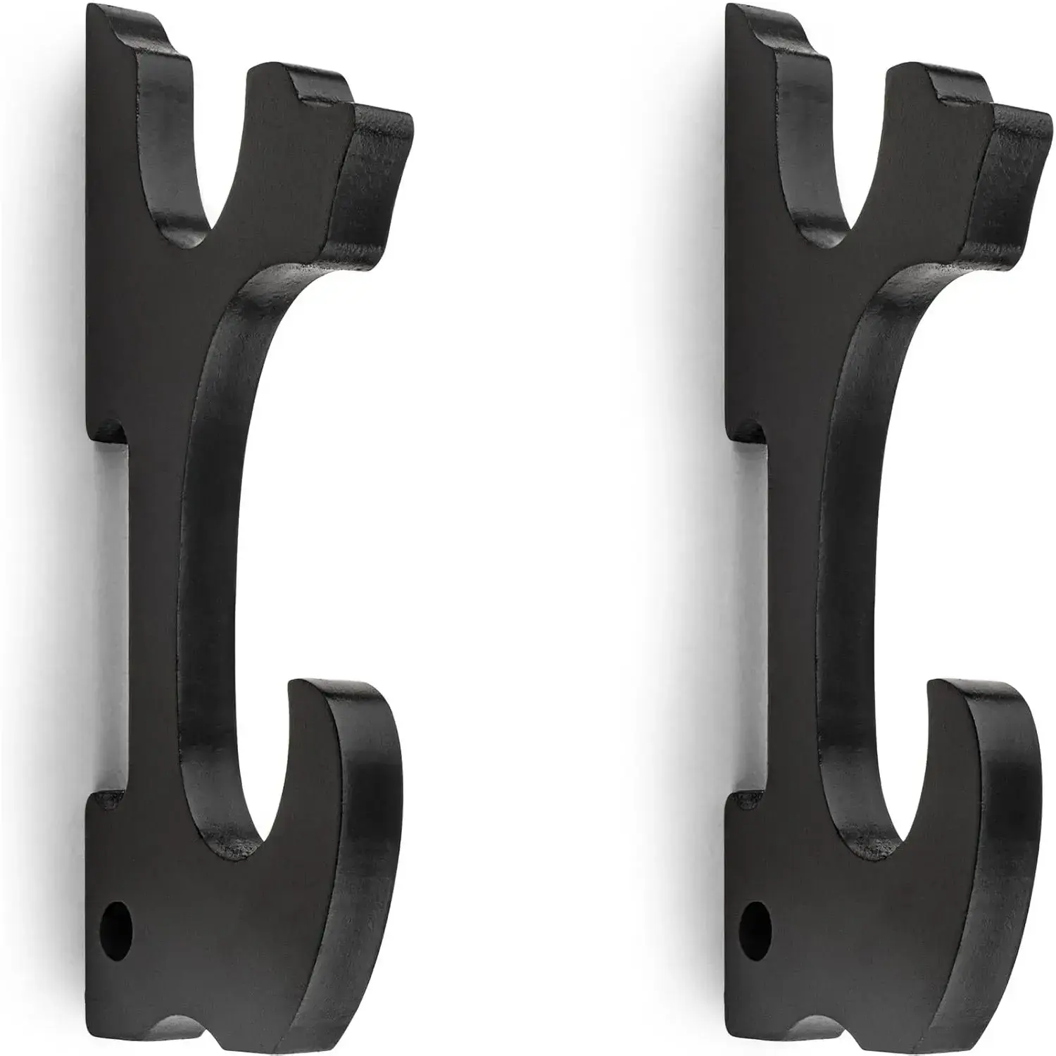 2-Tier Adjustable Wall Mount Sword Holder Hook - Durable 1.38 Inches Diameter Display Rack for Samurai Sword, Tanto, Rapier, Lightsaber, Cosplay Blade, Tanjirou Demon Slayer Weapon, Decorate Apartment