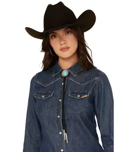 Shyanne Women's Rhinestone Concho Bolo Tie - Pn12000