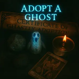 Ghost Adoption Kit with Certificate of Ghostly Adoption Unique Items for Ceremony Vintage Decor Ornaments Tarot Card and Chant 24 Unique Ghosts Spirit Poltergeist Banshee - Decoration