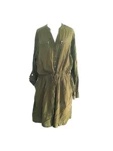 LANE BRYANT Zip Drawstring Short Jumpsuit - Size 28