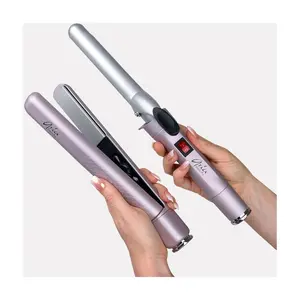 Aria Beauty Pop 'N Lock Straightener & CurlingIron