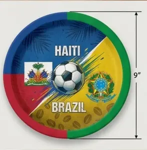 40 piece Haiti vs Brazil Game Day Party Kit PRE-SALE
