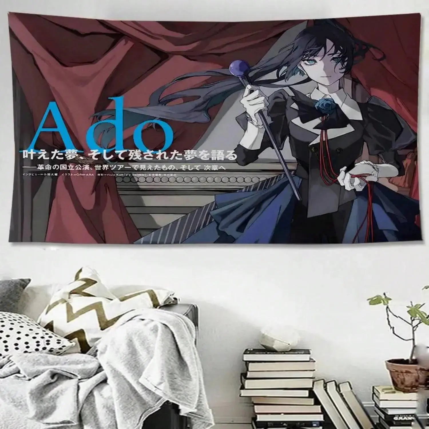 Anime Singer A-Ado Hanging Bohemian Tapestry For Living Room Home Dorm Decor Tapestry Wall Decoration