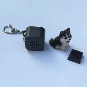 Puppy Keychain with Realistic Barking Sounds, Rechargeable LED Light, Color-Changing, Fun Stress Relief Toy, Helps Relax and Relieve Anxiety, Portable Gift for Kids and Adults