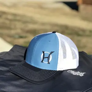 Columbia Blue - White - Navy Blue Logo Trucker Cap