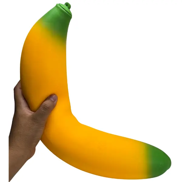 Jumbo Banana Squishy Stress Relief Fidget Toy Large Fidget ABOUT 15 Inches Food Fruit Squishy