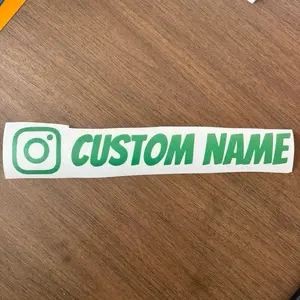Custom Instagram Decal for Truck Durable Vinyl Sticker for Vehicle Decoration Personalized Name Option