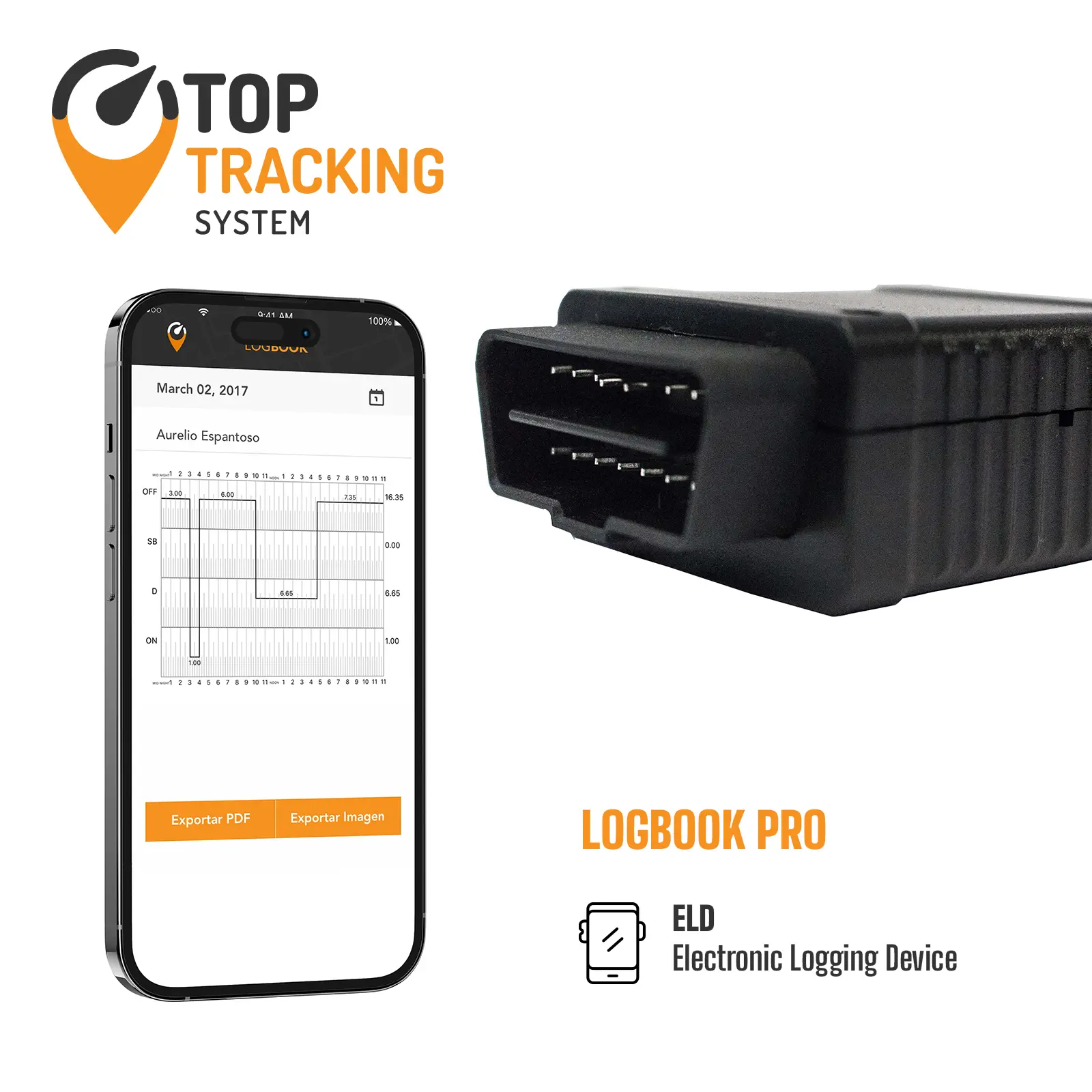 GPS + Combustible Sensor + Logbook