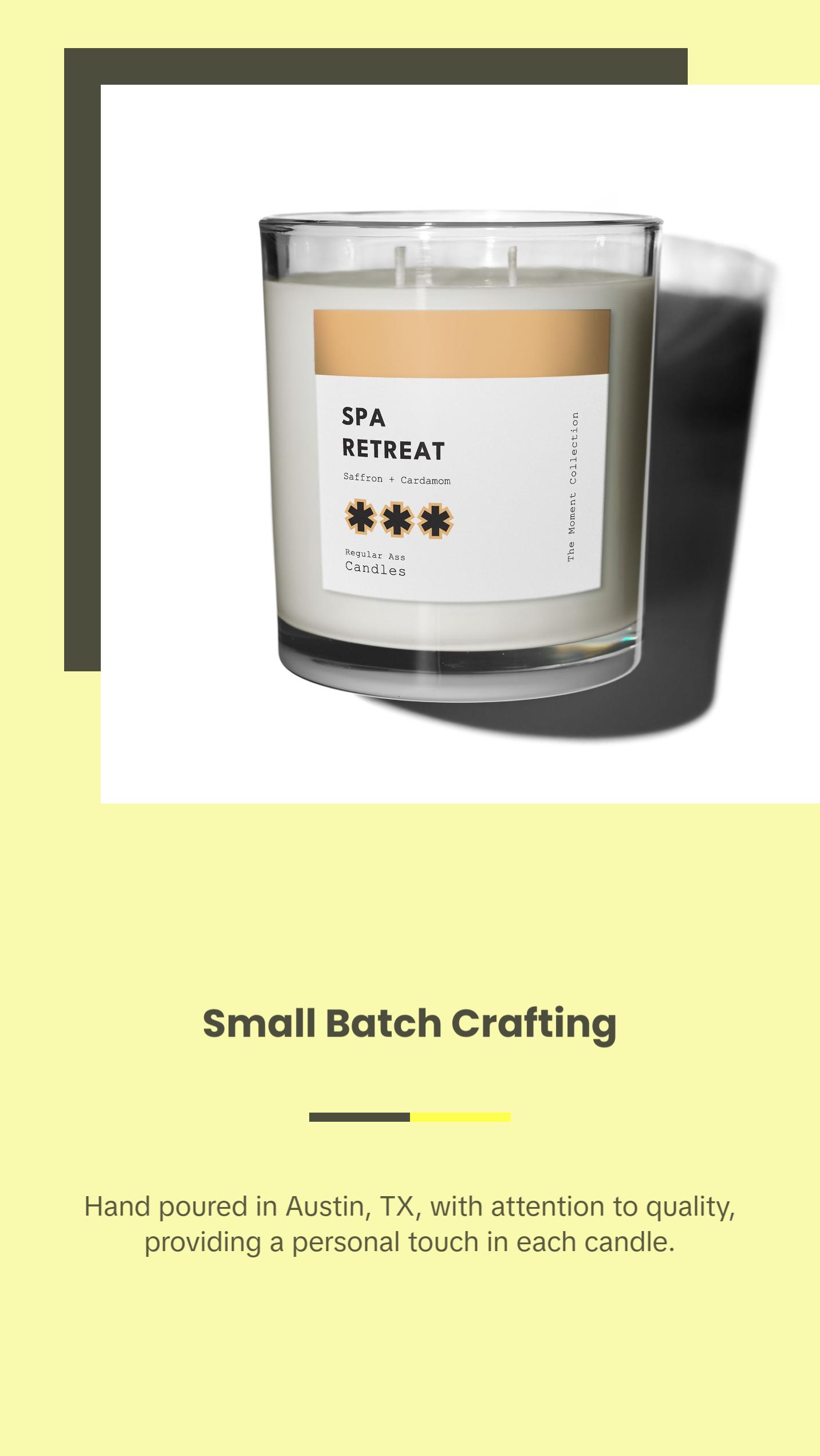 SPA RETREAT Saffron, Cardamom, Sandalwood Candle SPA RETREAT Saffron, Cardamom, Sandalwood Candle