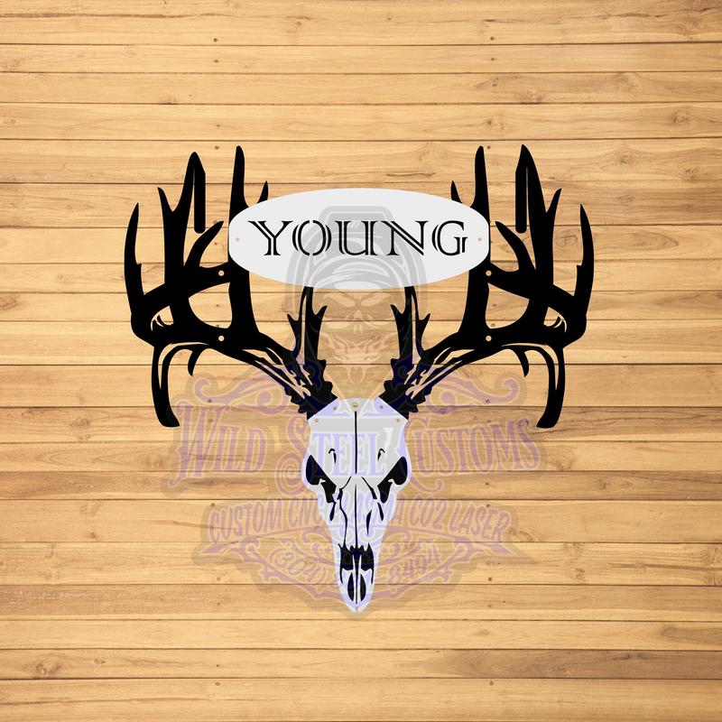 Custom Metal Bow Holder, Personalized gun and bow wall mount, Double bow hanger