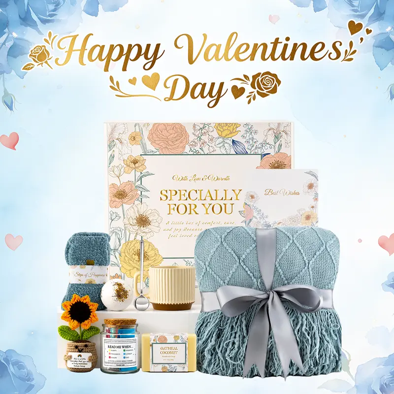 【Valentine's Day Gift】Get Well Soon Gifts Baskets for Women, After Surgery Recovery Self Care Gifts Baskets, Unique Mothers Day Gift for your love, Feel Better Inspirational Comfort Box gift