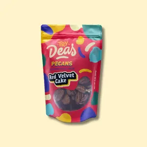 Try Deas 8 oz. Red Velvet Cake Pecans - Nut Healthy Snack Gluten-Free Protein