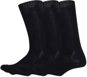 Genuine GI Military Tactical Boot Socks – US Made Wool Blend Cushion Sole Army Moisture-Wicking Combat Socks (3-Pack)