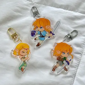 Legend of Zelda Acrylic Keychains | Link & Zelda | BOTW, TOTK