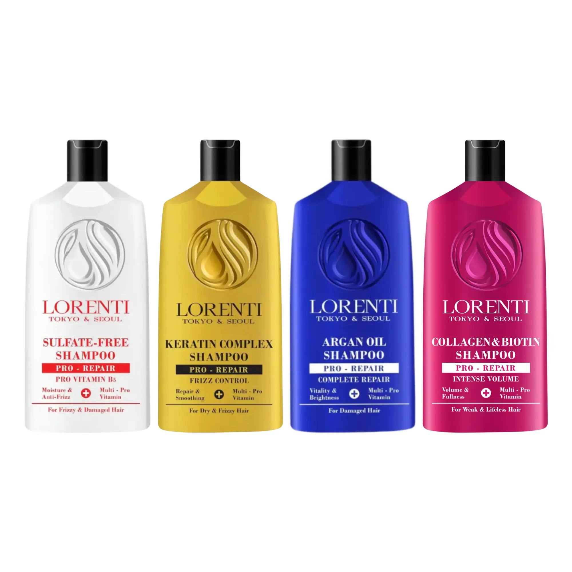 Lorenti Professional Shampoo with Argan Oil & Keratin, Sulfate-Free Moisturizing Haircare Cleanser for All Hair Types, 630ml, Hydrate, Moisture, Normal, Strengthens Hair, Nourishing, Unisex