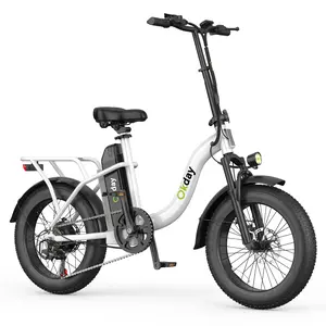 Okday 500W Electric Bike for Adults 25MPH Long Range E-Bike 20" All-TerrainTires Dual Brakes Carbon Steel Headlight 20-Inc-Terrain Fat Tire Bicycle TaillightStable Ride