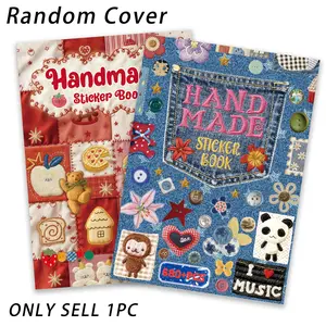 Vintage Cute Embroidered Sticker Set, 680 Pieces, Perfect for Adult Use, Ideal for Sticker Records and Scrapbooking, Handmade, Random Covers