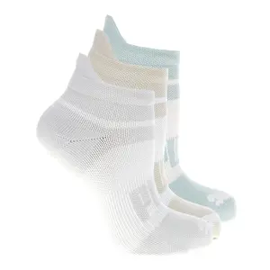 PUMA Mens 6 Pack Extended Terry Low Cut Socks Casual - Beige, Blue, Grey