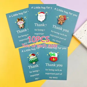 10pcs Mini Hug Cards with Resin Decorations | Easter & Christmas Inspirational Pocket Hugs | Heartfelt Encouragement Greeting Cards for Easter, Christmas, Birthdays, Valentine's & Thank You Notes – Perfect Viral Festive Party Favors & Gift Inspo