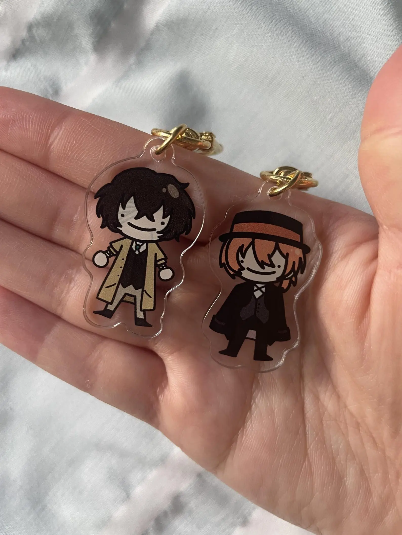 BSD Acrylic Keychains || Double - Sided Keychain