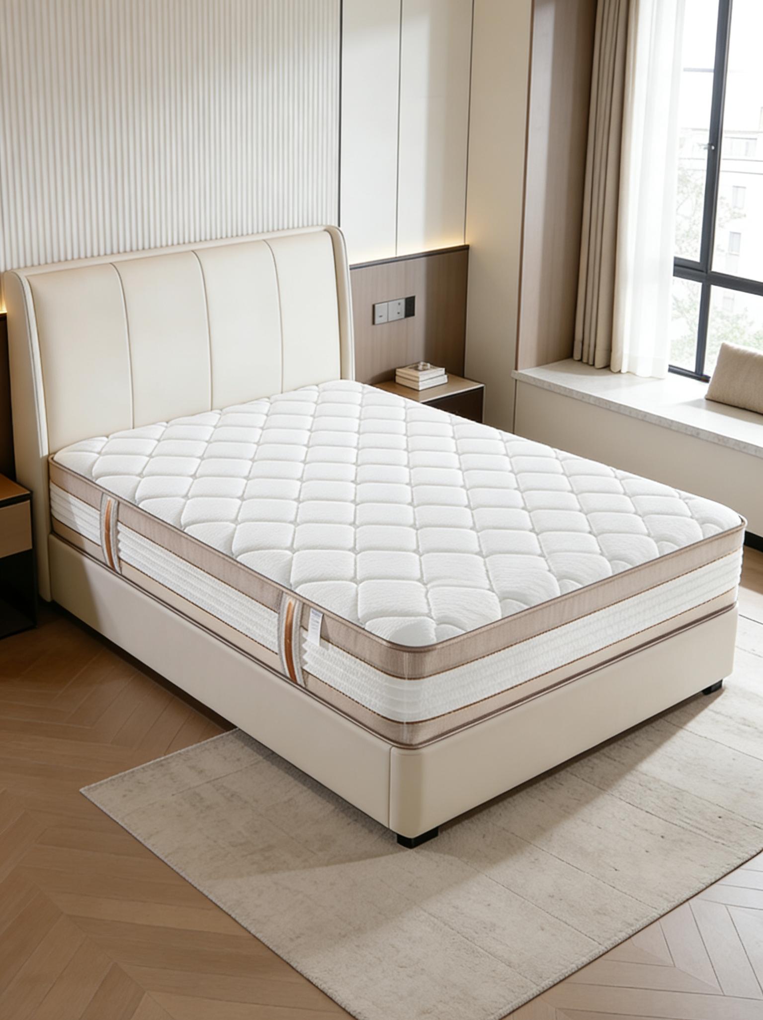 Luxury Medium Firm Pocket Spring Mattress | 2.2mm Strong Support Orthopedic Mattress | Motion Isolation No Partner Disturbance | Back Pain Relief | Breathable Durable Hotel Quality Bed in a Box