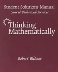 USED Book - Thinking Mathematically by Robert Blitzer (Paperback) - english