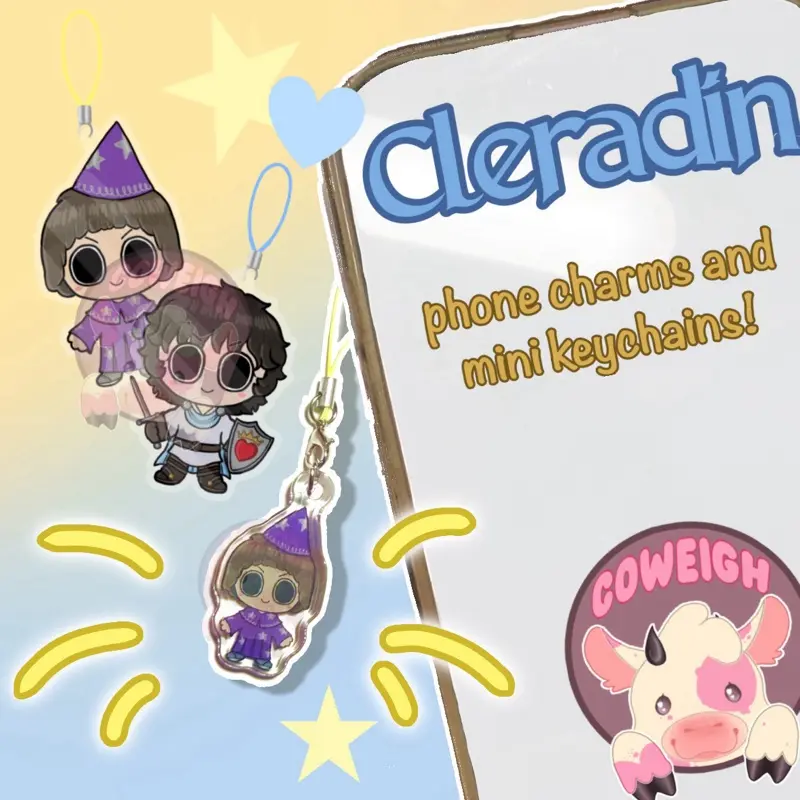 ST Byler Cleradin Strange Things 1.5 Inch Arcylic Phone Charms