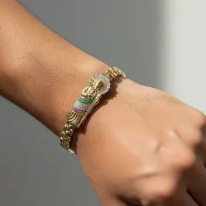 San Judas bracelet 14k gold plated