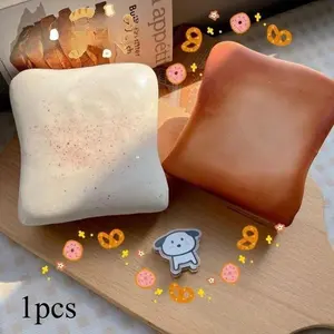 New Jasmine Toast Squeeze Stress Relief Toy, Sticky Slow Rebound Wet Texture, DIY Sensory Toy, Suitable for Children and Adults