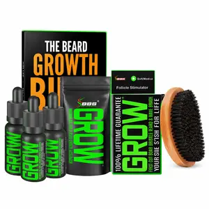 Best Beard Stuff GROW EPIC 3-Pack XXL Beard Growth Accelerator – High-Performance Beard Care Formula for Thicker, Fuller-Looking Beard