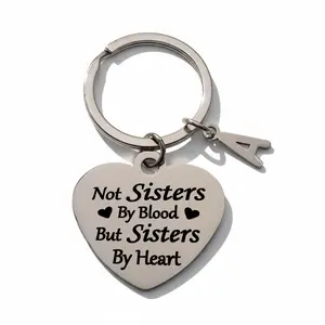 Stainless Steel Keychain For Sister, Friends Pendant