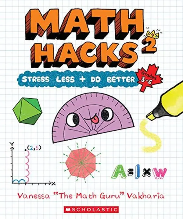 USED-Math Hacks 2: Stress Less + Do Better by Vanessa Vakharia (Paperback)