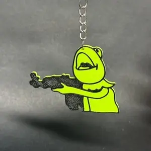 Kermit The Frog Keychain - Perfect Accessory for Fans of The Muppets