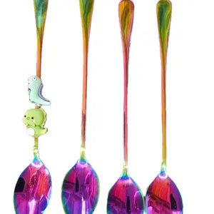 Long Handle Colored Spoon