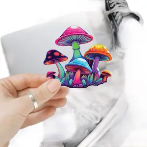 Long-Lasting Mushroom Vinyl Decal - Easy to Apply & Remove