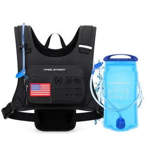 Maelstrom Running Vest, Detachable Hydration Backpack for Men Women with 2L Water Bladder & Chest Pack, Breathable Hiking Water Backpack for Cycling, Climbing, Marathon
