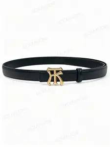 Women's Casual Letter Pattern Belt, Stylish Accessory for Everyday Wear, Comfortable and Trendy Waistband for Women