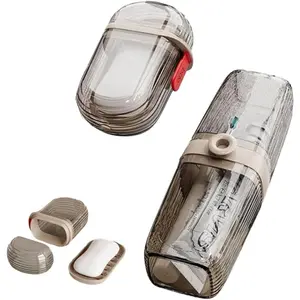 Travel Soap Case,Portable Soap Holder,Travel Soap Container with Lid,Portable Bar Soap Case,Travel Soap Dishes for Bar Soap,Soap Saver Holder for Shower Bath Bathroom Traveling,Camping,Gym (Set),Tool Cases