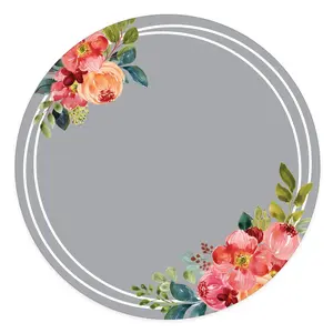 Vibrant Floral Round Magnetic Locker Mirror/ 5" Stylish Locker Décor / Shatterproof Durable School Locker Accessory / Made In USA