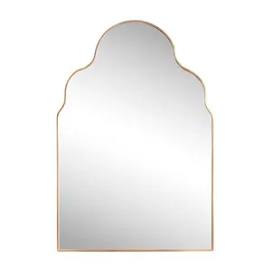 Alora 24 in. W x 36 in. H Medium Top Arch Metal Framed Wall Mounted Mirror