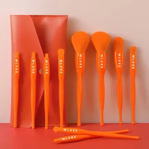 Tropical Treat Brush Set Limited Edition: 10pcs Soft Bristles Makeup Brushes With Comfortable Handle