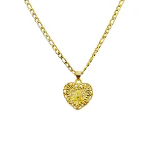 Initial letter love lace pendant with exquisite lace heart design, light luxury and fashionable style, versatile length and beautiful drape Perfect for Daily Wear & Gifts