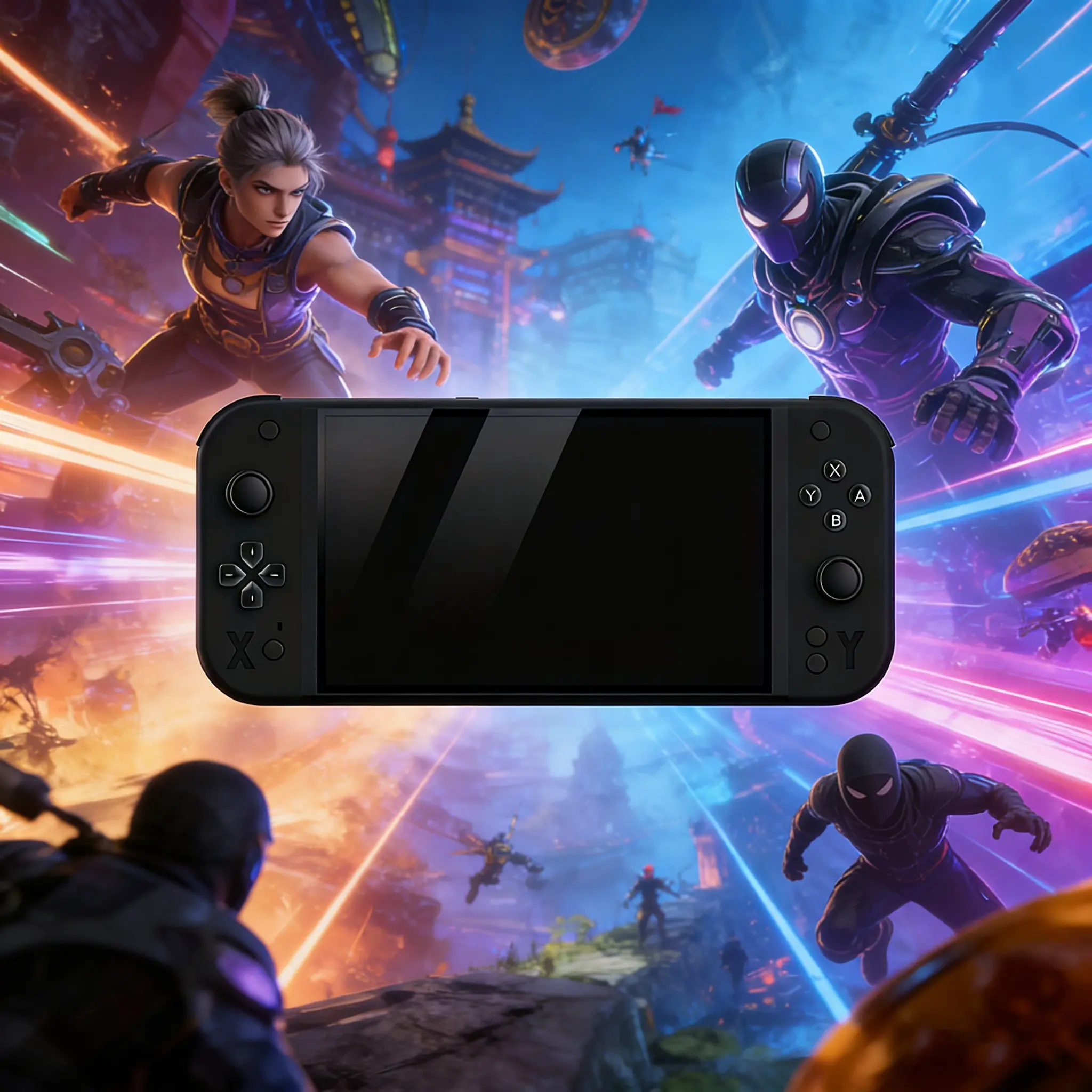 G90 Retro Portable Handheld Game Console, 7.0 Inch HD Screen, Comfortable 3D Buttons, New Condition, Lithium Ion Batteries Included