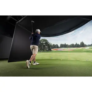 Carl’s Place Curved Golf Simulator Enclosure Kit – Immersive Panoramic Experience