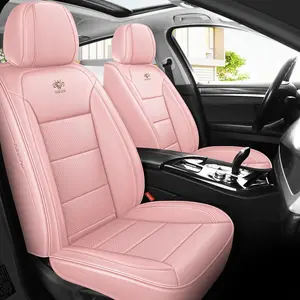 New Style Car Seat Cover PU Leather Soft Eco-Friendly Breathable Five-Seat Universal Full Coverage Seat Protector Cushion Cover Automotive Seat Covers