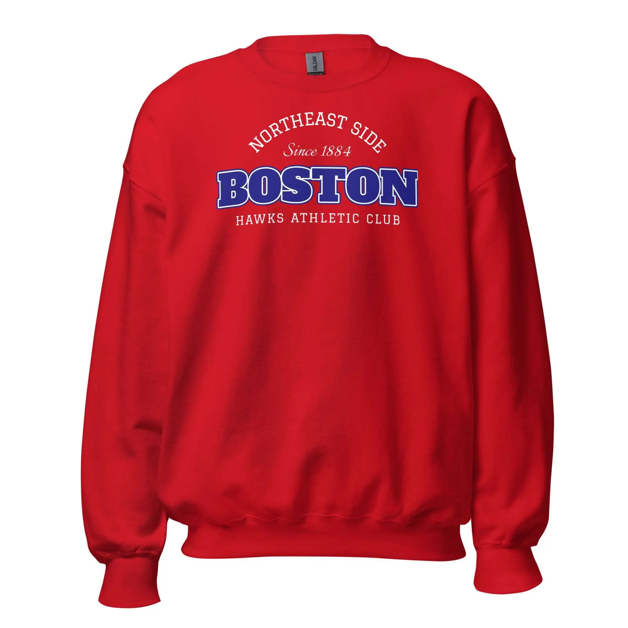 Boston Hawks Athletic Club Sweatshirt | Vintage Collegiate Cotton Blend