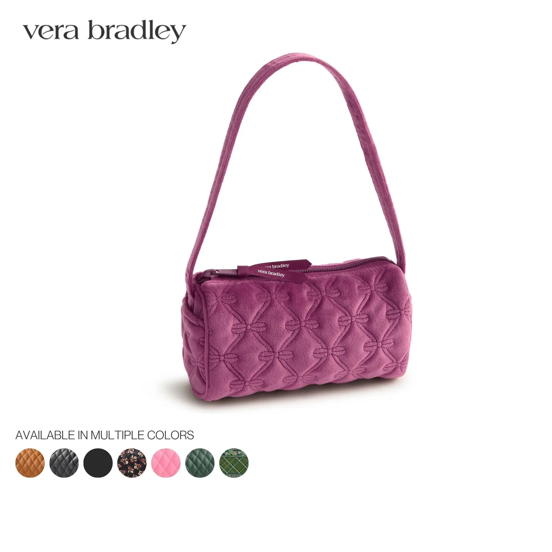 Vera Bradley Maisie Handbag, Compact Shoulder Bag with Zip Closure