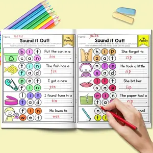Sight Word Workbook, 1 Count 20 Pages Sight Word Reading Book, English Learning Workbook for Kids, Visual Learning Tools, School & Educational Supplies, Teaching Supplies, Learning Tool