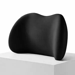 Ergonomic Memory Foam Lumbar Support Pillow 3D Contoured Lower Back Pain Relief Cushion Posture Corrector for Office Chair Car Seat & Gaming Multi-Function